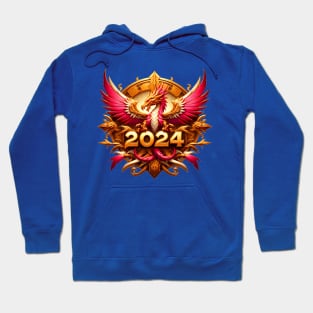 Wooden Gold Pink Dragon 2024 Hoodie